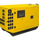 Big generator on a white background